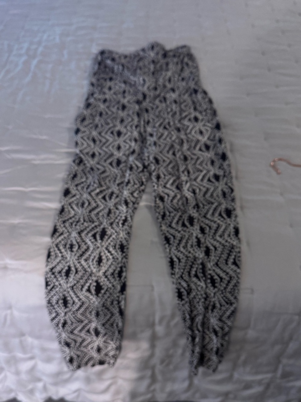 Black & White Patterned Women’s relaxed jump suit